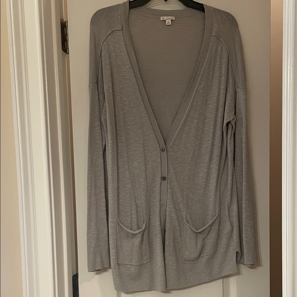GAP Women's Light Gray Cardigan